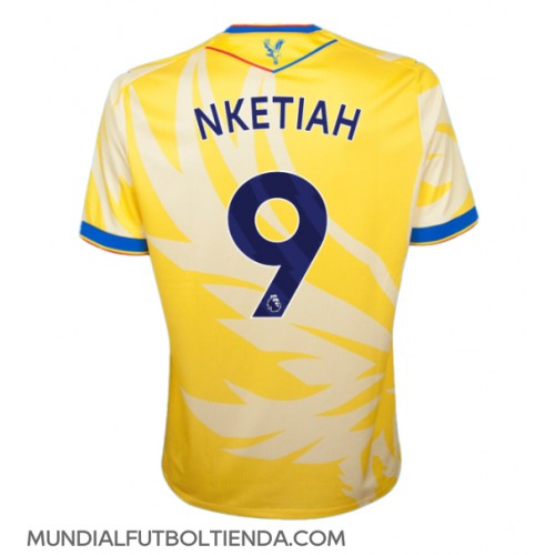 Camiseta Crystal Palace Eddie Nketiah #9 Segunda Equipación Replica 2024-25 mangas cortas